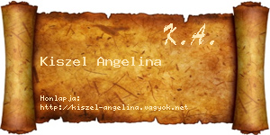 Kiszel Angelina névjegykártya